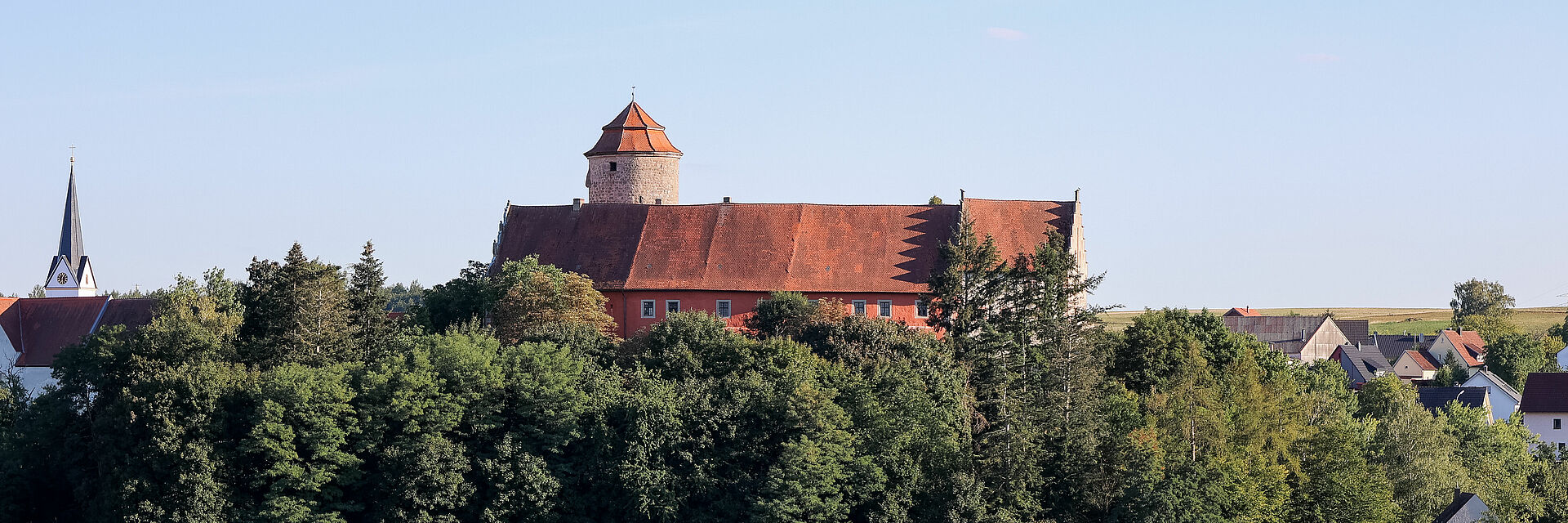 Ortsansicht Lisberg mit Burg